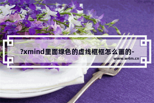 ?xmind里面绿色的虚线框框怎么画的- ?xmind设置外框边框虚线颜色为绿色的方法