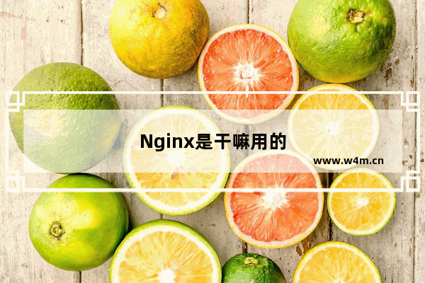 Nginx是干嘛用的