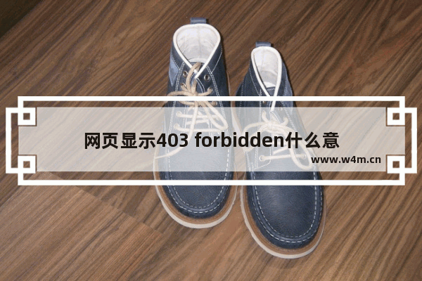 网页显示403 forbidden什么意思