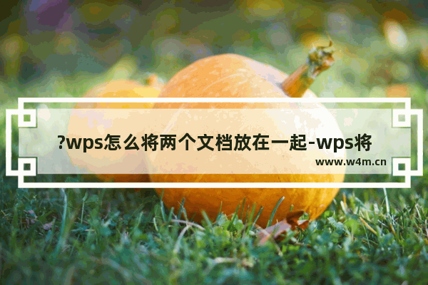 ?wps怎么将两个文档放在一起-wps将两个文档放在一起显示的方法