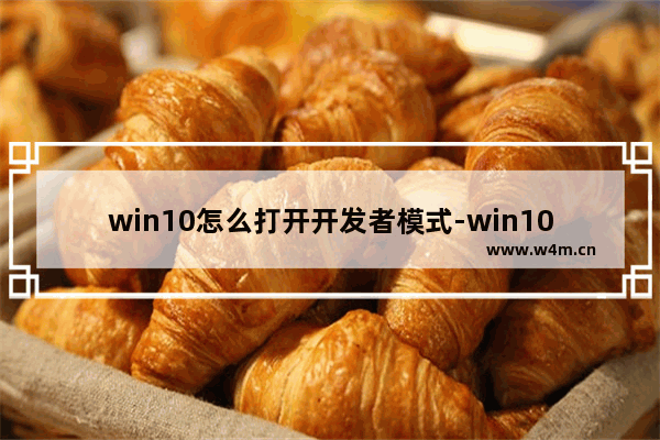 win10怎么打开开发者模式-win10系统打开开发者模式的方法