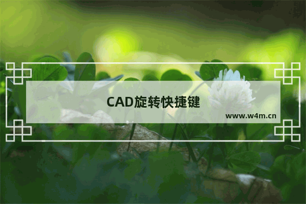 CAD旋转快捷键