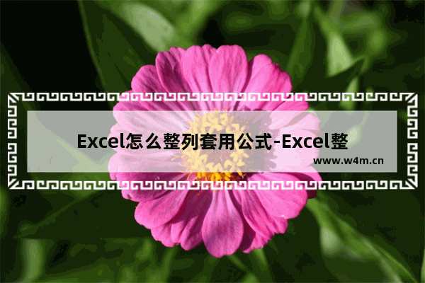 Excel怎么整列套用公式-Excel整列套用公式的方法