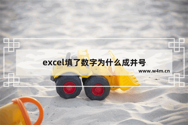 excel填了数字为什么成井号