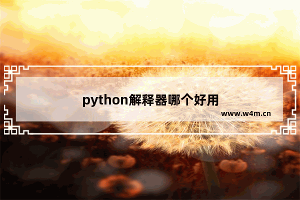 python解释器哪个好用