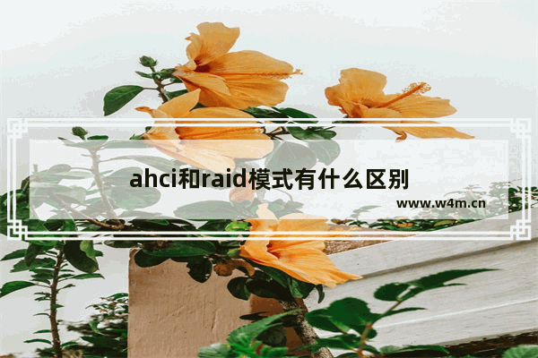 ahci和raid模式有什么区别