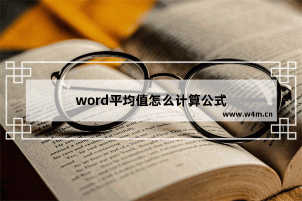 word平均值怎么计算公式