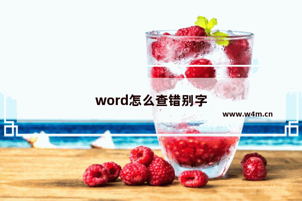 word怎么查错别字