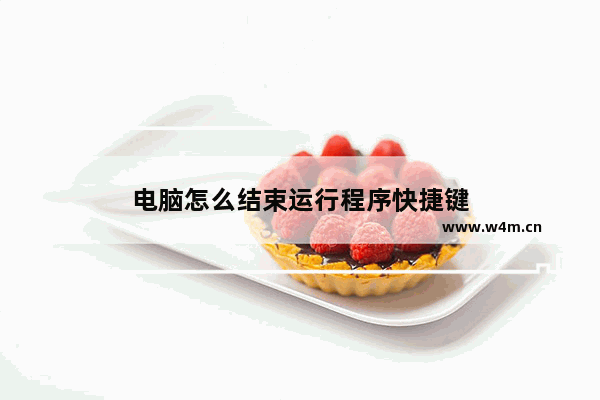 电脑怎么结束运行程序快捷键