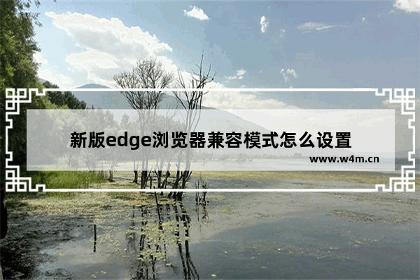 新版edge浏览器兼容模式怎么设置