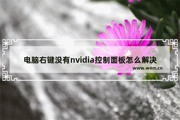 电脑右键没有nvidia控制面板怎么解决