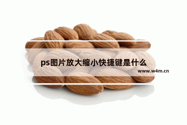 ps图片放大缩小快捷键是什么