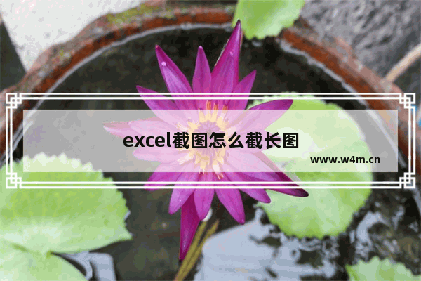 excel截图怎么截长图