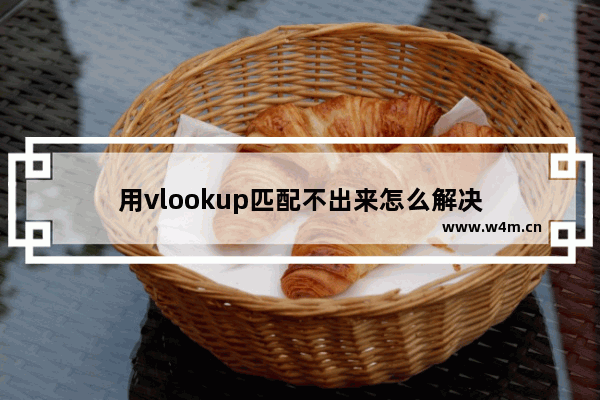 用vlookup匹配不出来怎么解决