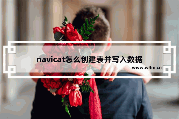 navicat怎么创建表并写入数据