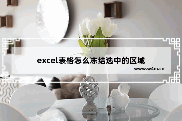 excel表格怎么冻结选中的区域