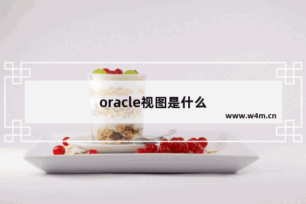 oracle视图是什么