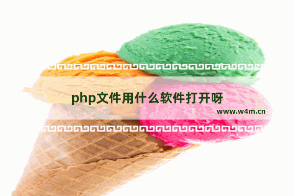 php文件用什么软件打开呀