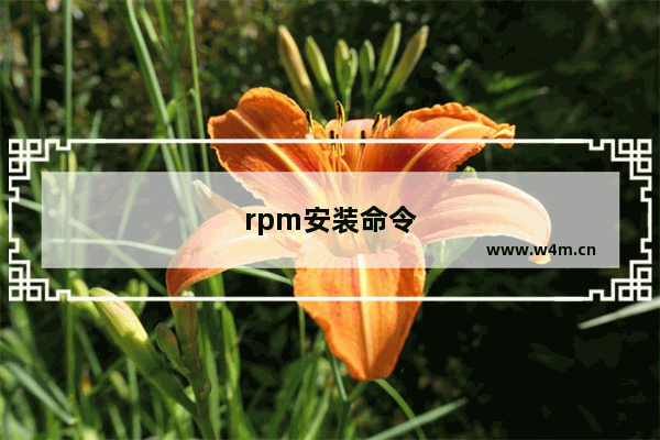 rpm安装命令