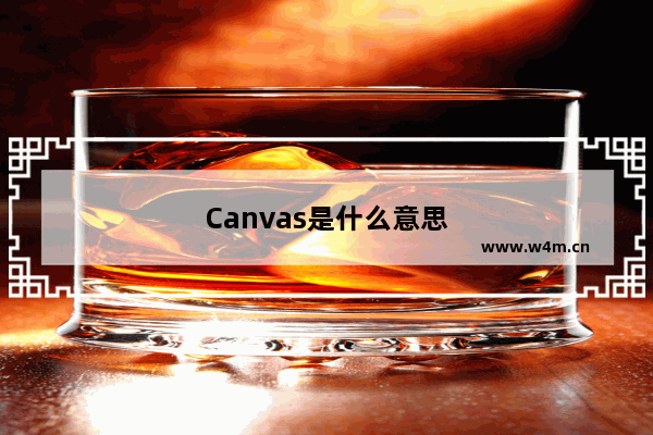 Canvas是什么意思