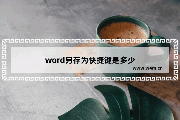 word另存为快捷键是多少