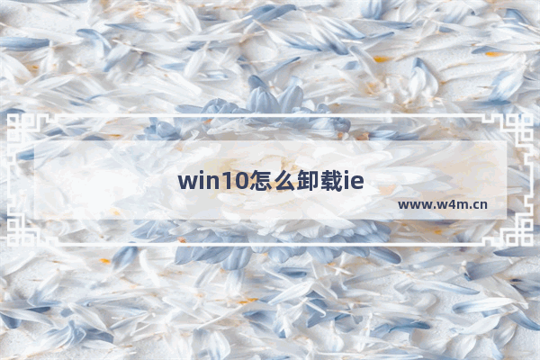 win10怎么卸载ie