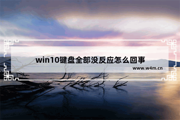 win10键盘全部没反应怎么回事