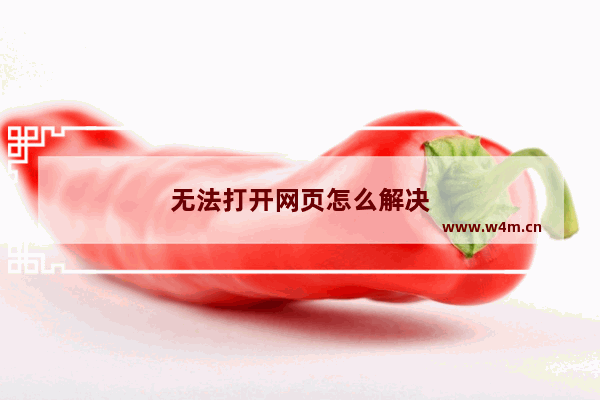 无法打开网页怎么解决