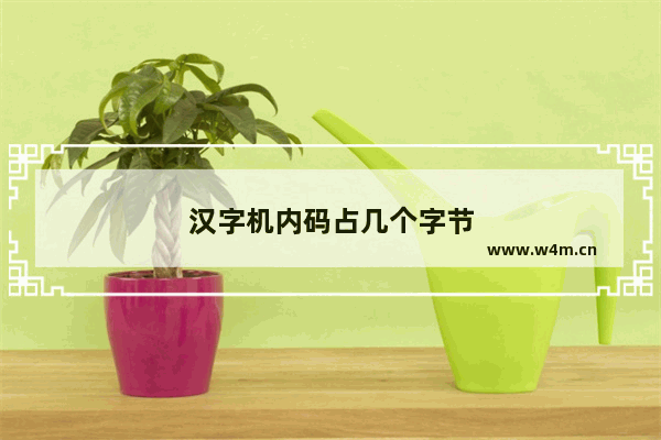 汉字机内码占几个字节