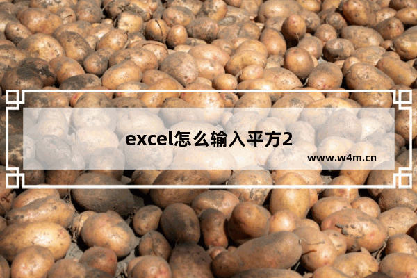 excel怎么输入平方2