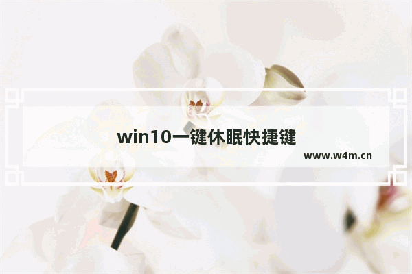 win10一键休眠快捷键