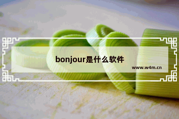 bonjour是什么软件