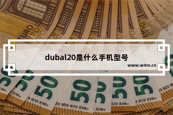 dubal20是什么手机型号