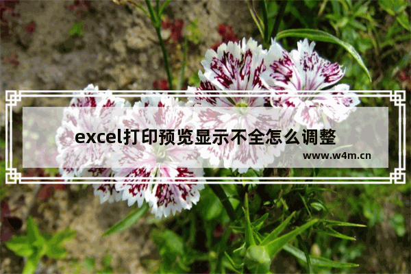 excel打印预览显示不全怎么调整