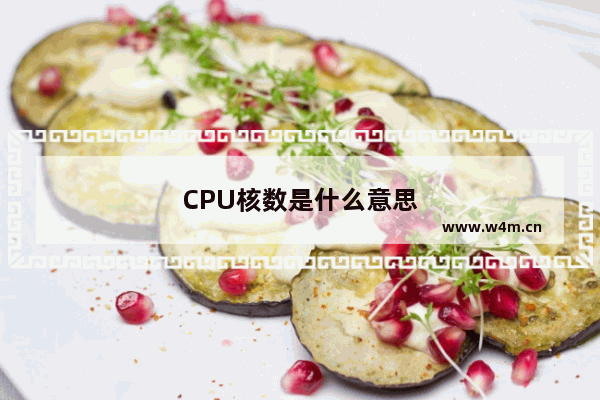 CPU核数是什么意思