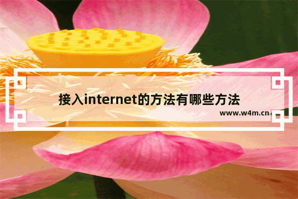 接入internet的方法有哪些方法