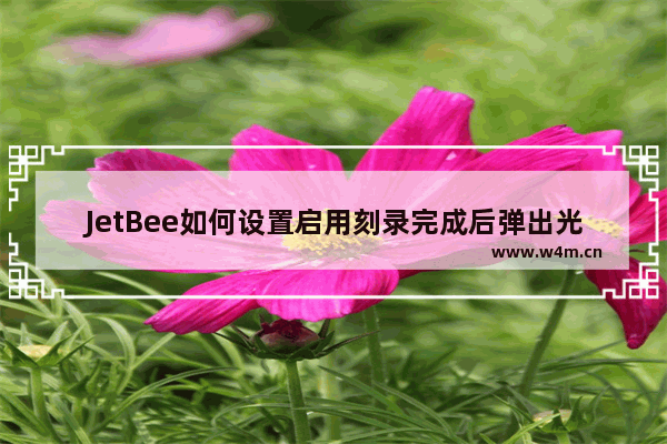 JetBee如何设置启用刻录完成后弹出光盘功能