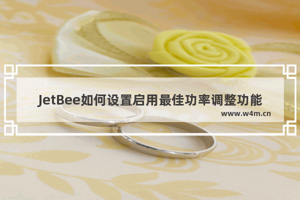 JetBee如何设置启用最佳功率调整功能