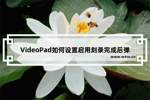 VideoPad如何设置启用刻录完成后弹出光盘功能