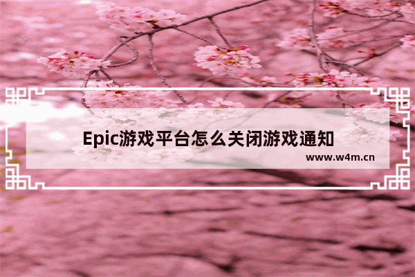 Epic游戏平台怎么关闭游戏通知