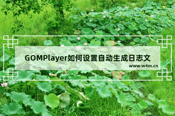 GOMPlayer如何设置自动生成日志文件