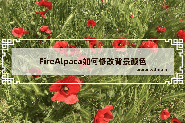 FireAlpaca如何修改背景颜色