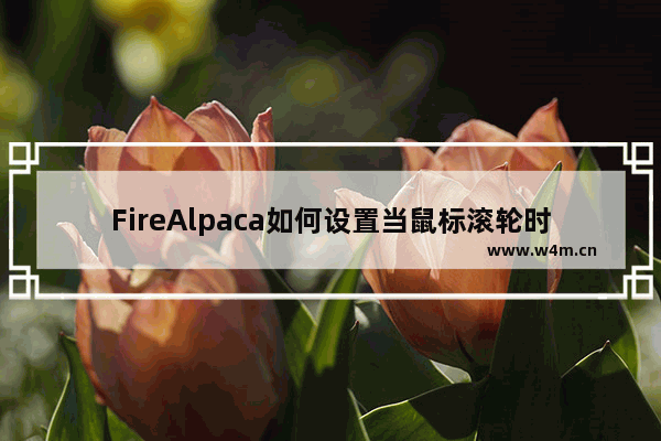 FireAlpaca如何设置当鼠标滚轮时翻转方向