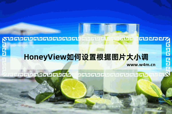 HoneyView如何设置根据图片大小调节窗口大小