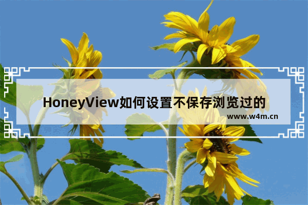 HoneyView如何设置不保存浏览过的文件夹路径