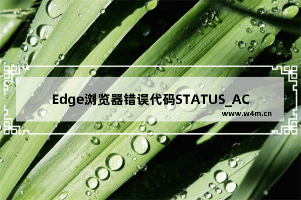 Edge浏览器错误代码STATUS_ACCESS_DENIE怎么解决