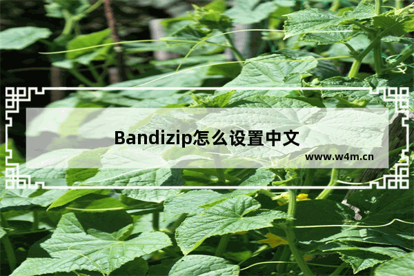 Bandizip怎么设置中文