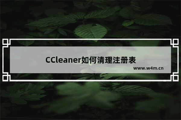 CCleaner如何清理注册表