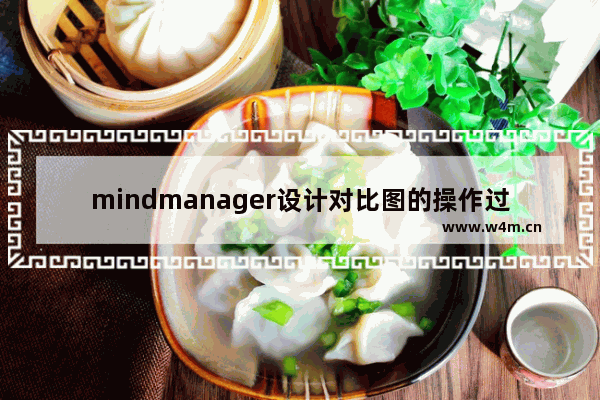 mindmanager设计对比图的操作过程