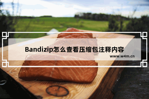 Bandizip怎么查看压缩包注释内容